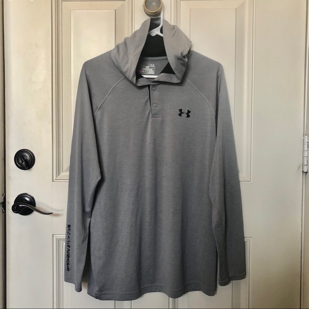 Under Armour Men’s Hoodie Longsleeves Gray Medium